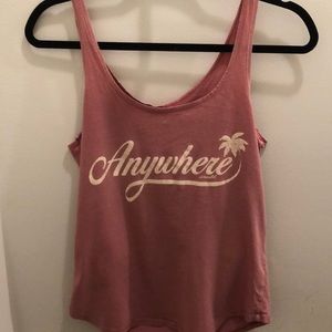 o’neil anywhere palm tree tank top, size xs